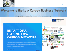 Tablet Screenshot of lowcarbonbusiness.net